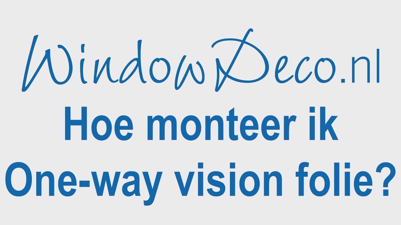 Hoe monteer ik one-way vision raamfolie? WindowDeco