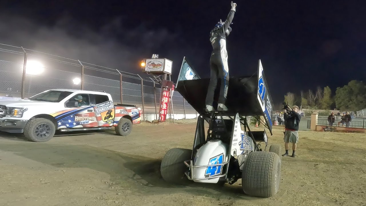 Corey Day 1st Sprint Car Challenge Tour Win | Tribute To Roy Van Conett | Stockton Dirt Track 4K