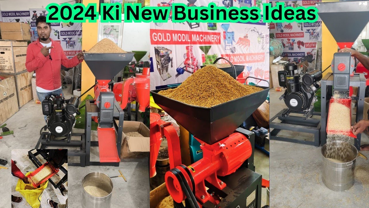 Mini Rice Mill 6N70 Commercial Rice Mill 12 HP Diesel engine 600kg Par hour Big Rice Mill