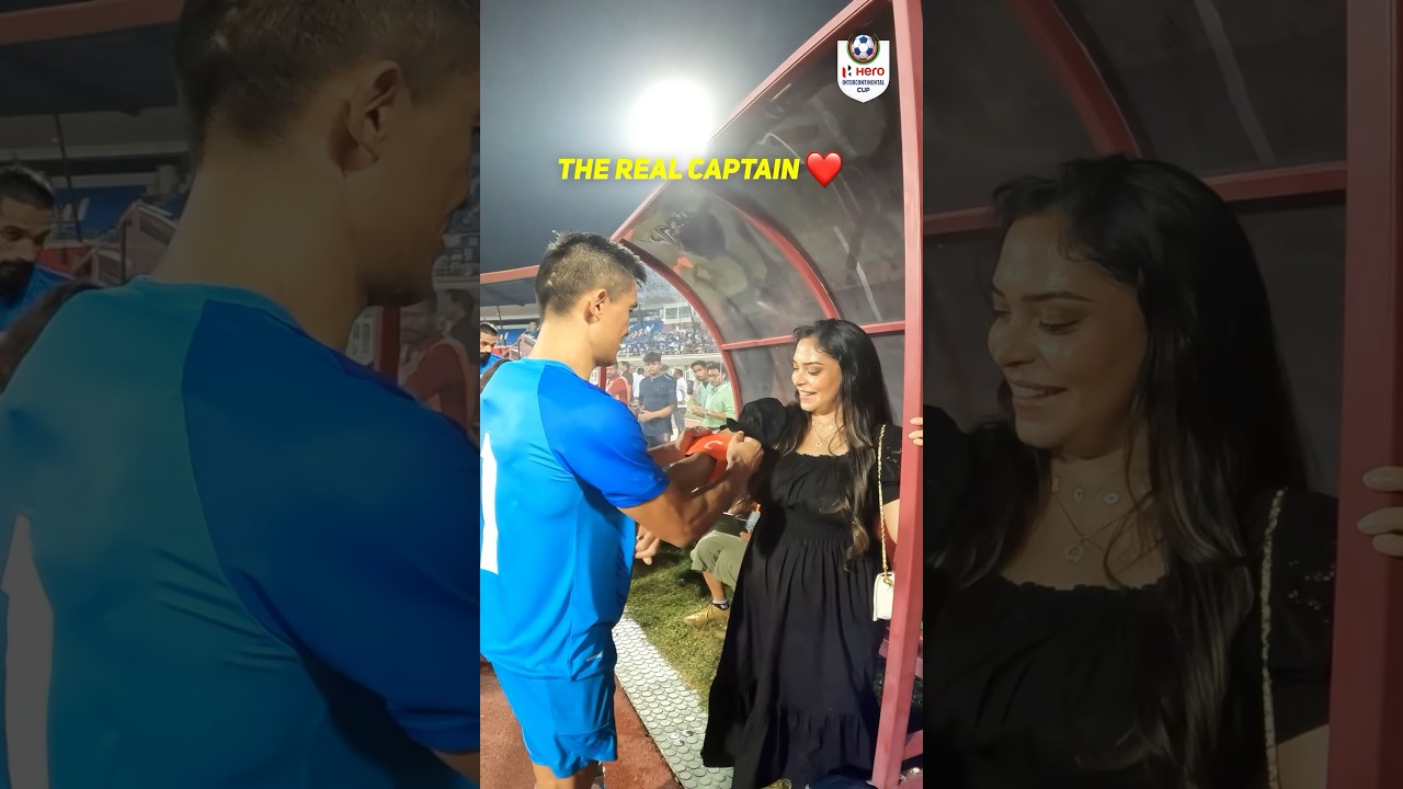 Wholesome moment ft. the Captain and Captain&rsquo;s Captain! 🥹🫶❤️#INDLBN  #SunilChhetri #shorts