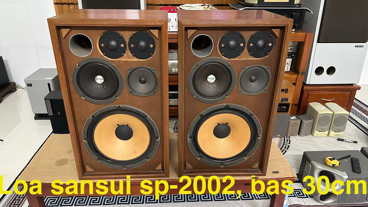 Loa SANSUI SP-2002, hàng đẹp. Giá rất tốt, loa cổ nghe hay bày đẹp, hàng zin , đã text hát ok