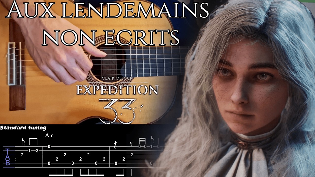 [Free TAB] Easy Version: Aux lendemains non écrits – Clair Obscur Guitar Tutorial