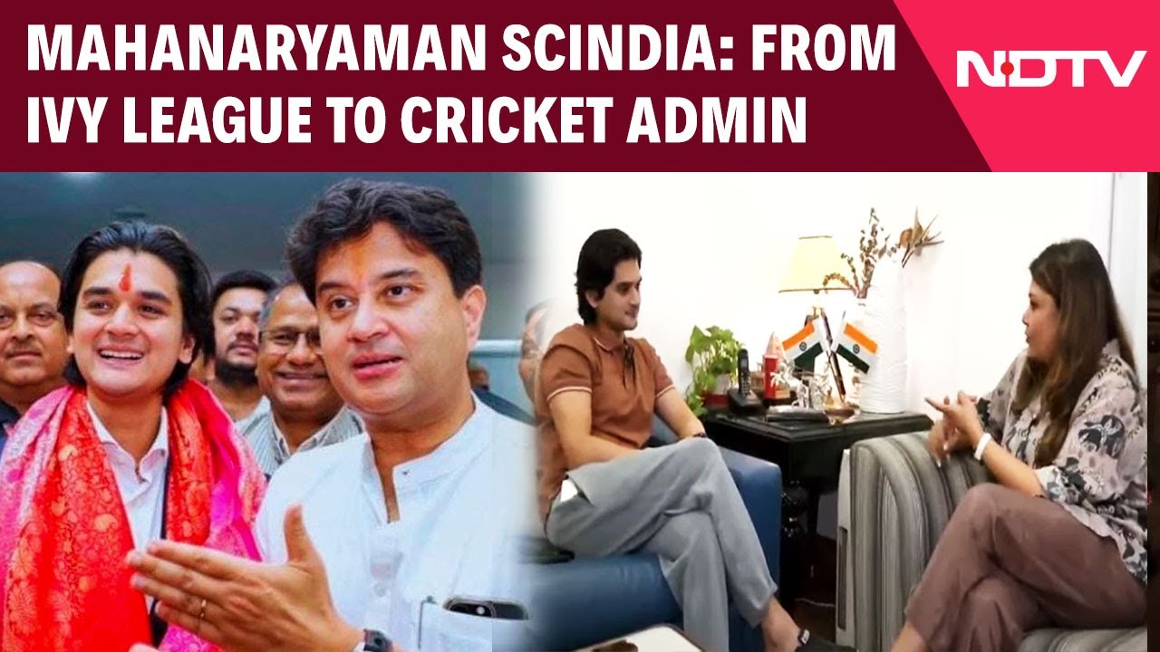 How Mahanaryaman Scindia Went From Ivy League To Cricket Administration