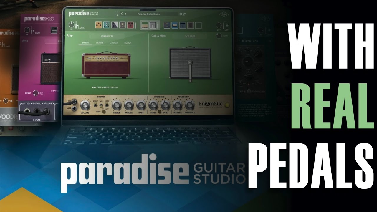 Гитарная студия UA Paradise — С НАСТОЯЩИМИ ПЕДАЛЯМИ! | Демо | (Universal Audio)
