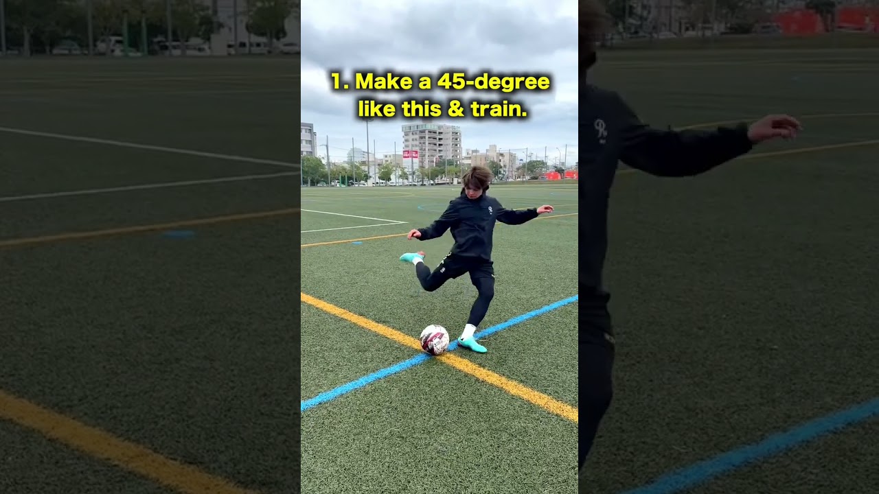 3 TIPS for LONG PASS!!🦵⚽️#football #soccer #shorts