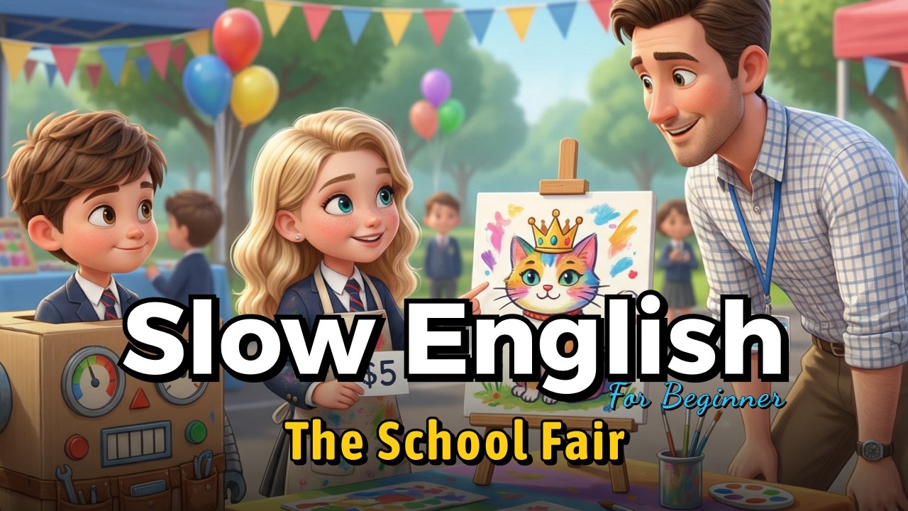 🎪 The School Fair 🎧 Easy English Listening & Speaking Practice