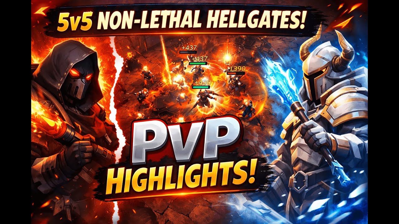 Albion Online 5v5 Non-Lethal Hellgates | PvP Highlights Day2 (Team Fights & Clutches)