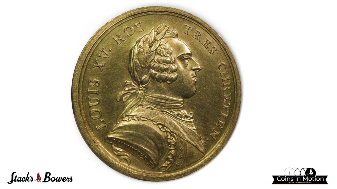 1715 Society of Merchants Medal. Betts-111. Gold, 34.5 mm. AU Details--Mount Removed (PCGS)