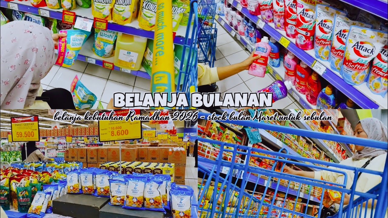 BELANJA BULANAN MARET 2026 | GROCERY SHOPPING for Ramadhan 2026