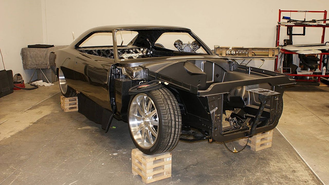 Проект сборки пневмоподвески Dodge Charger 572 HEMI 1970 года