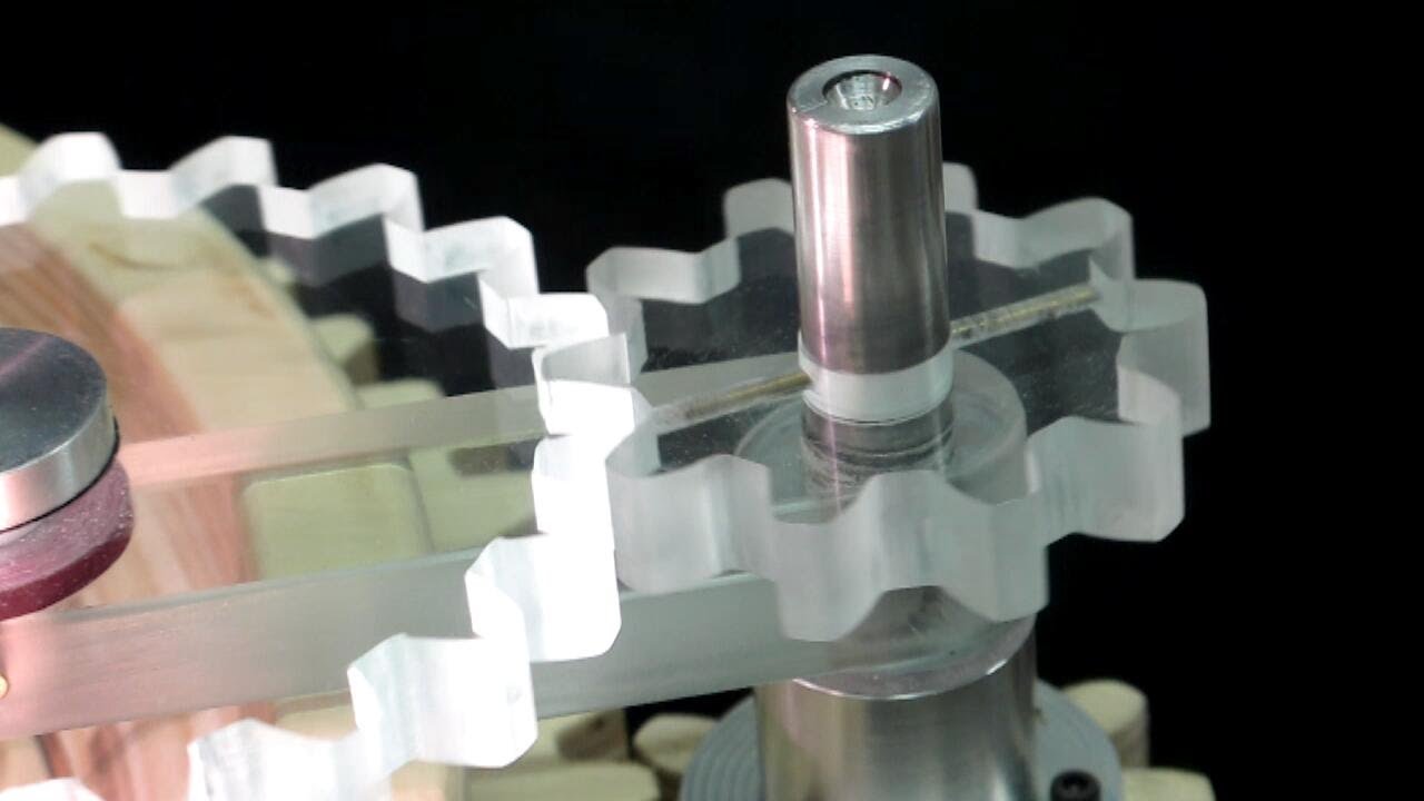 Plexiglass Gears On The Scroll Saw