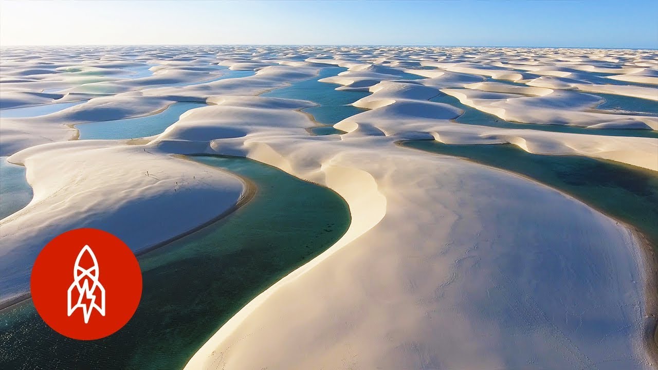 Lagunas entre dunas: un paisaje alucinante en Brasil