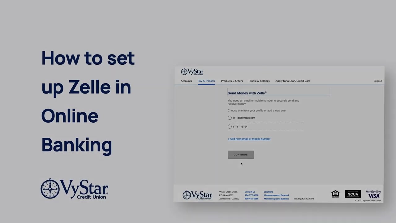 How to Set Up Zelle&reg; on Your Desktop