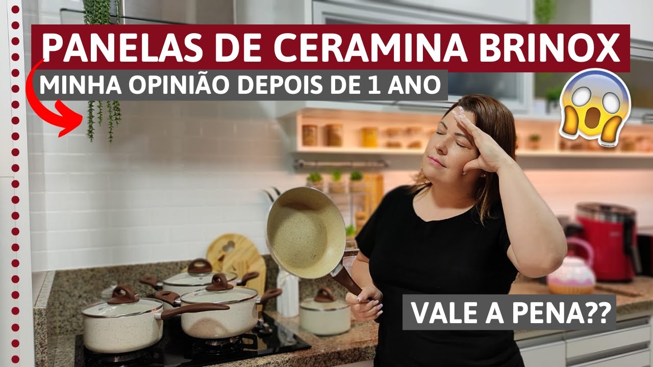 PANELAS DE CERÂMICA BRINOX, VALE A PENA? 1 ANO DE USO I Alessa vale