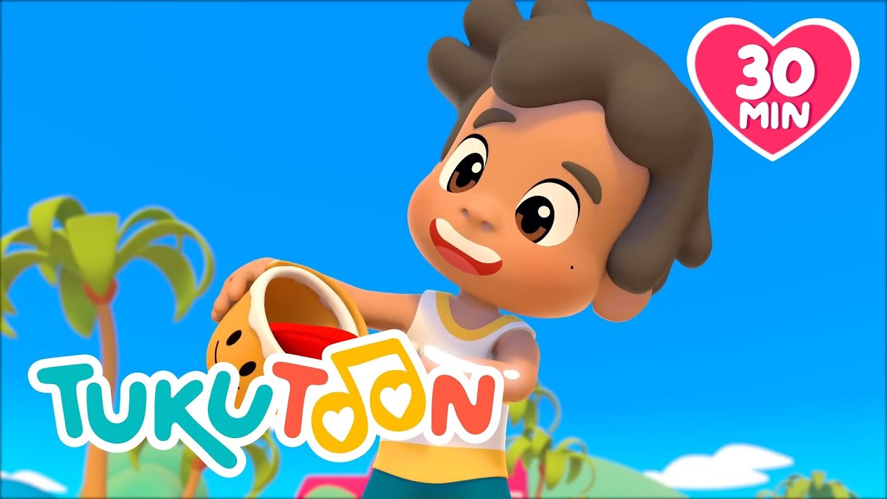 Mix 🌈 ¡Cantemos con Tuku y sus amigos! 🏖️ 30 min 🎶🥁 #TukuToon❤️ #cancionesinfantiles