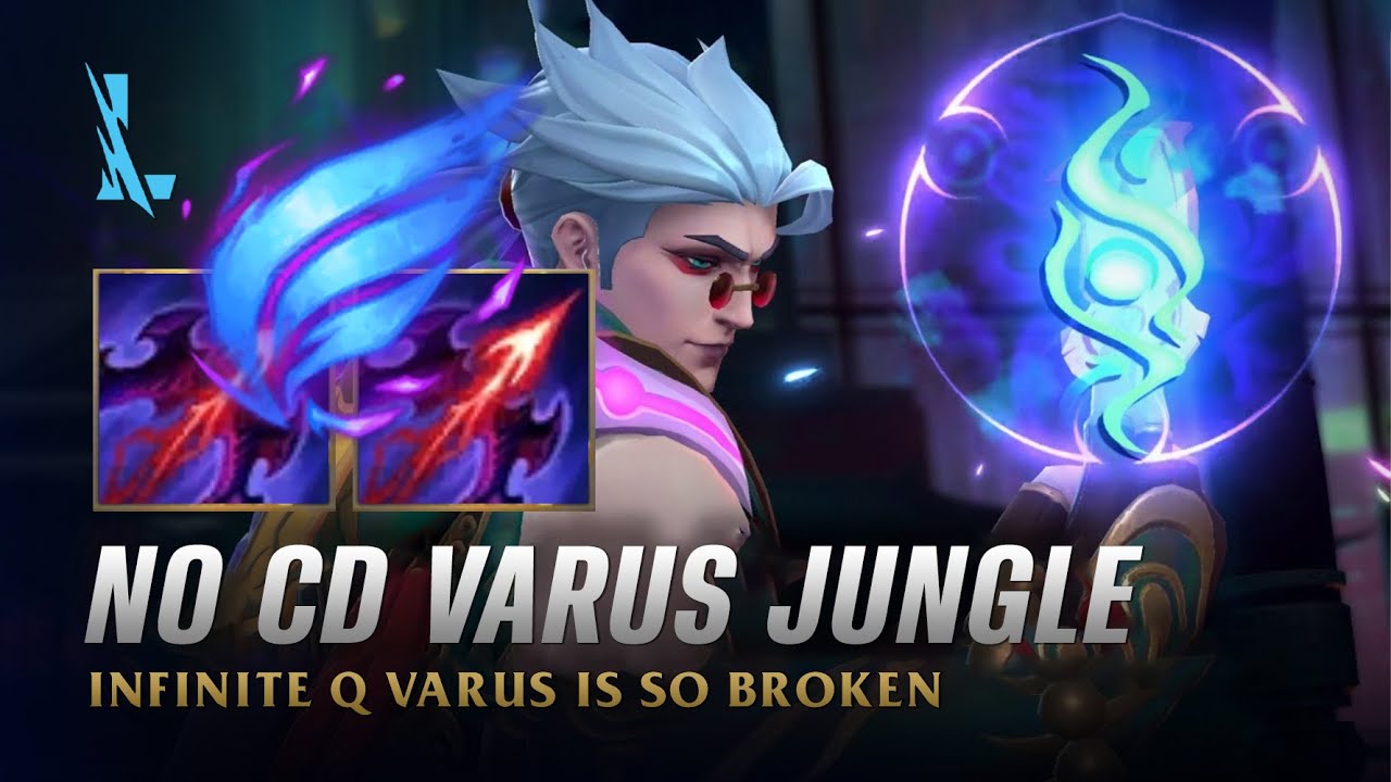 Wild Rift VARUS JUNGLE - 0 CD Varus Fiend Queller S14 Ranked Gameplay + Build