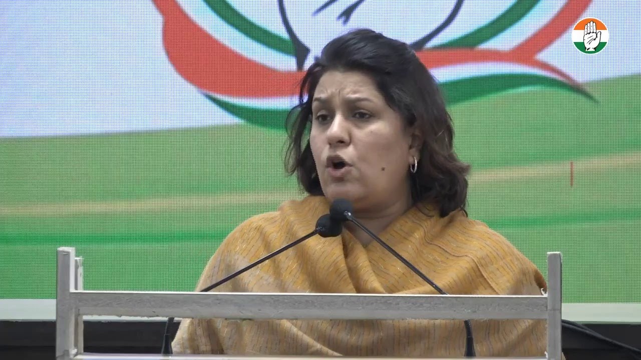 Supriya Shrinate addresses media at Congress HQ on Unnao rape case