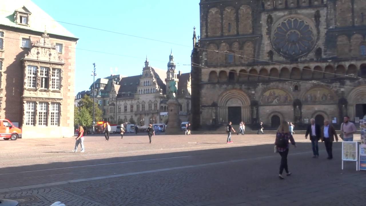 The view of City center in Bremen, Germany.
