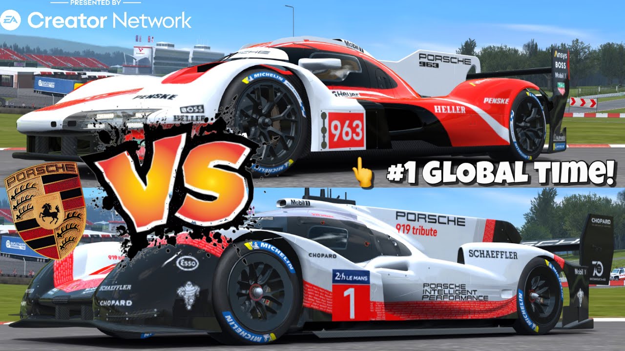 Porsche 963 LMDh VS. Porsche 919 Hybrid Evo @ Laguna Seca 🔥