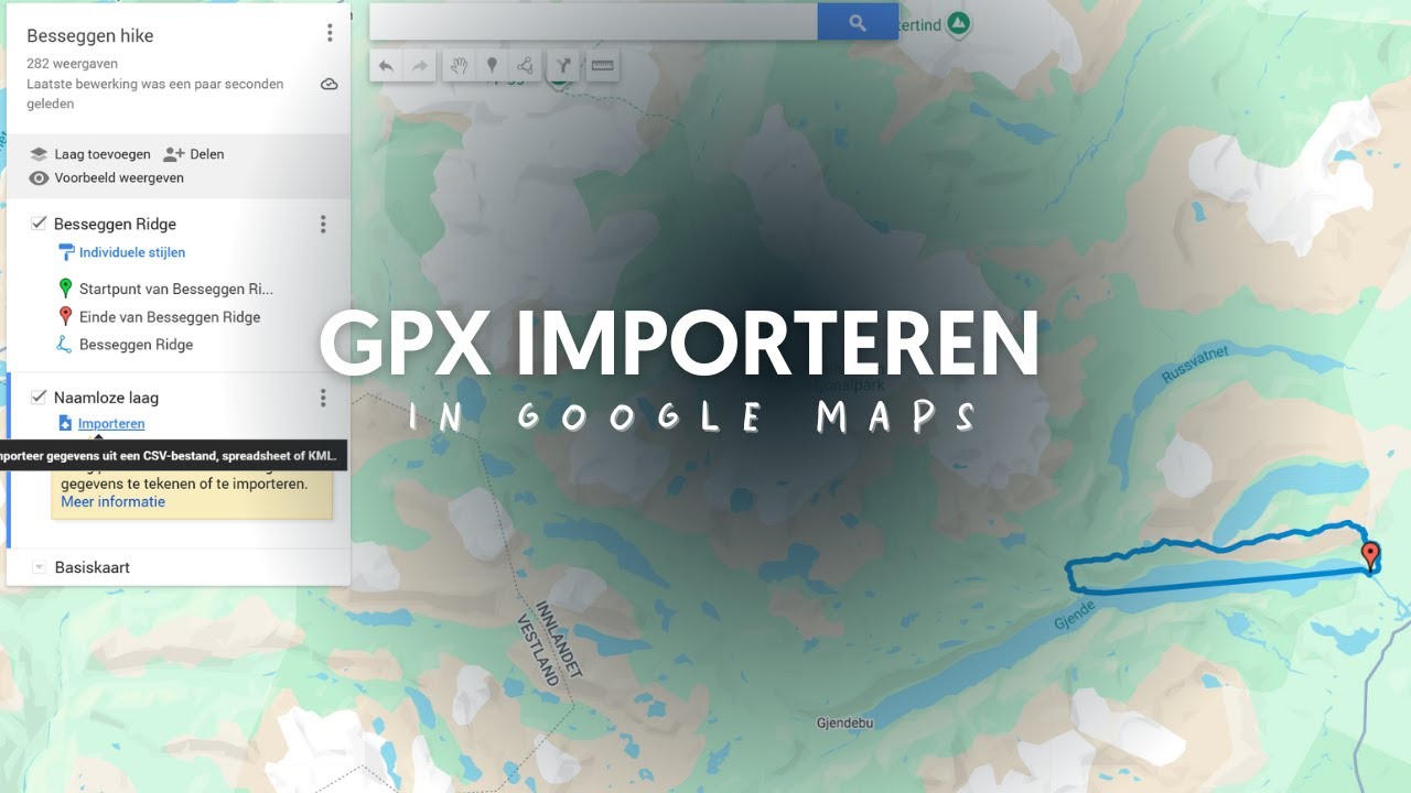 Zo importeer je een GPX-bestand in Google Maps