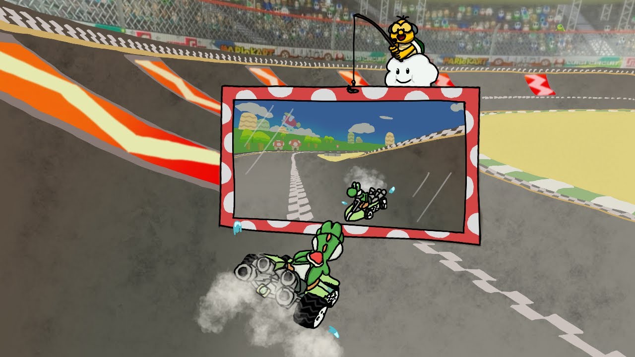 Mario Kart But I Can't Look Forward - Mushroom Cup