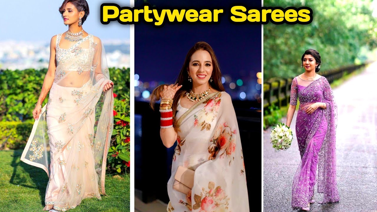 Partywear sarees | office wear saree | function Saree Collection 2022