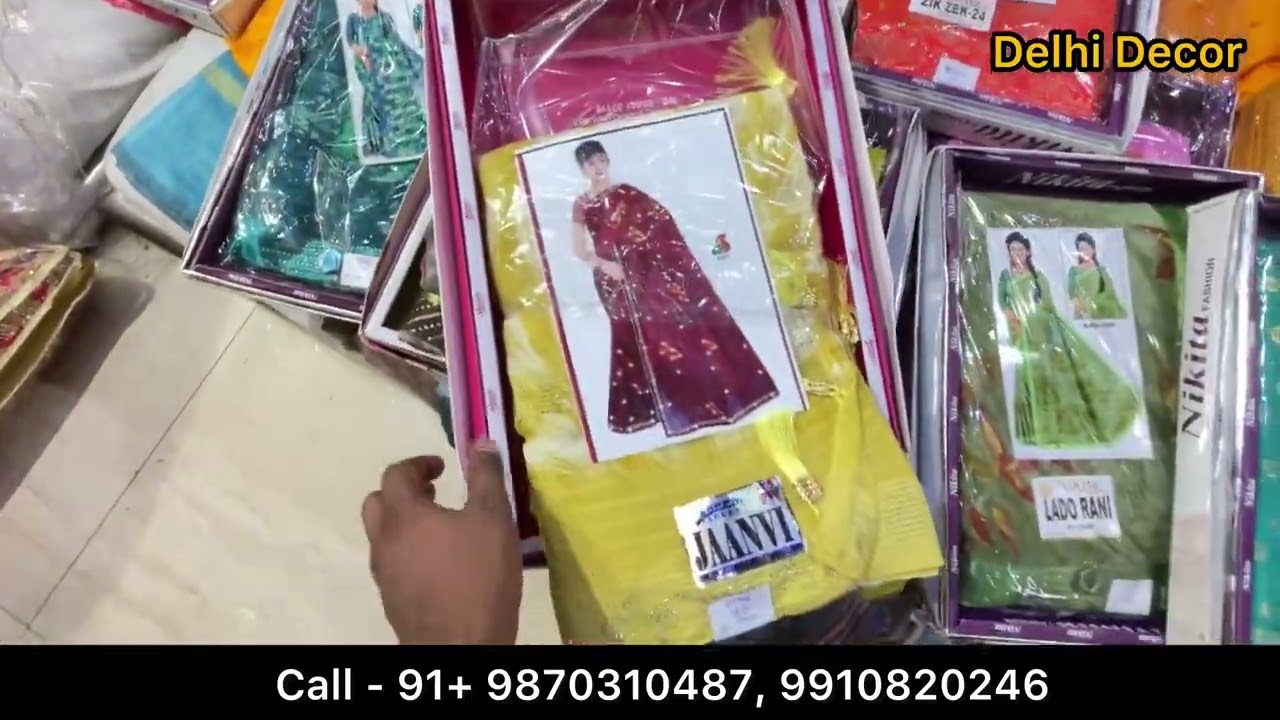 चांदनी चौक साड़ी मार्केट   CHANDNI CHOWK DELHI  Saree Wholesale Market, Chandni Chowk Delhi