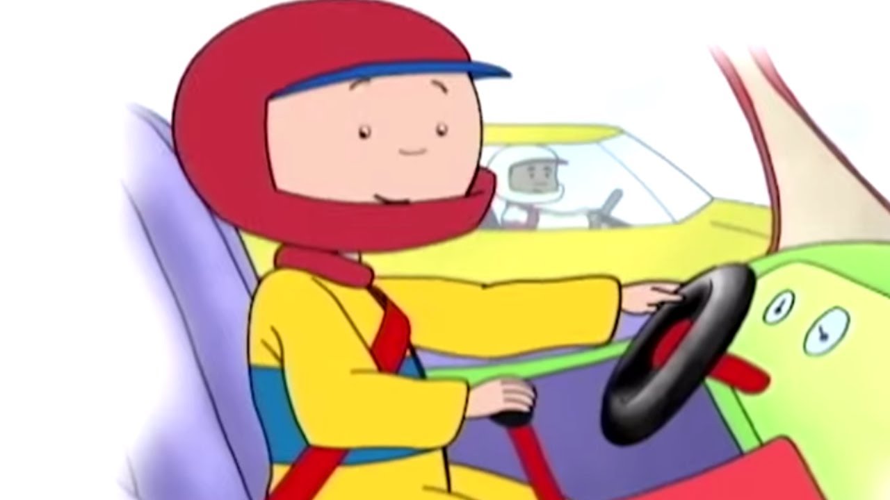 Caillou el Piloto de Carreras | Caillou en Español Castellano