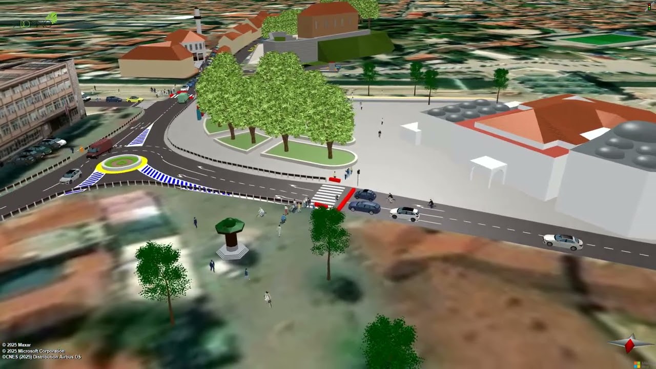 Simulacija, kruzna raskrsnica, centar