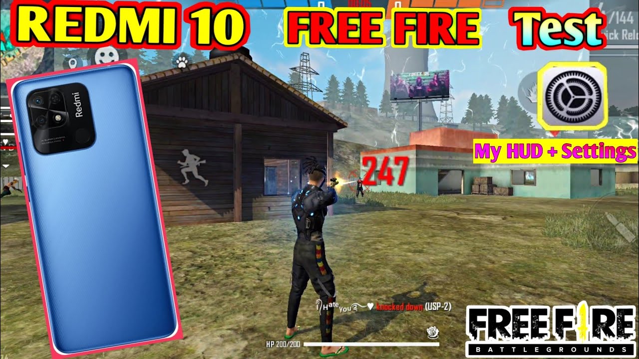 Redmi 10 Free Fire Test || Redmi 10Free Fire Gameplay + Heating + Battery Drain Test. #nonstopgaming
