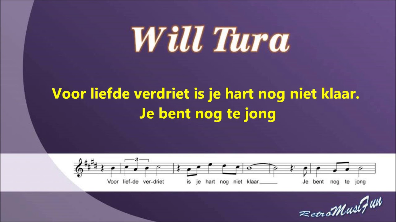 Will Tura -1969 Liefdeverdriet - Karaoke