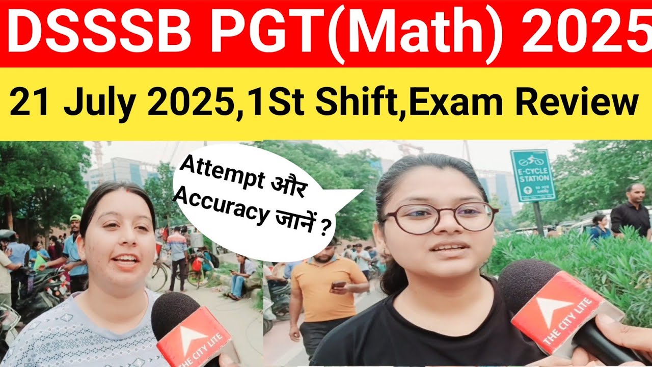 DSSSB PGT(Math) Exam Review 2025#DSSSB PGT(Math)Exam Analysis today 2025