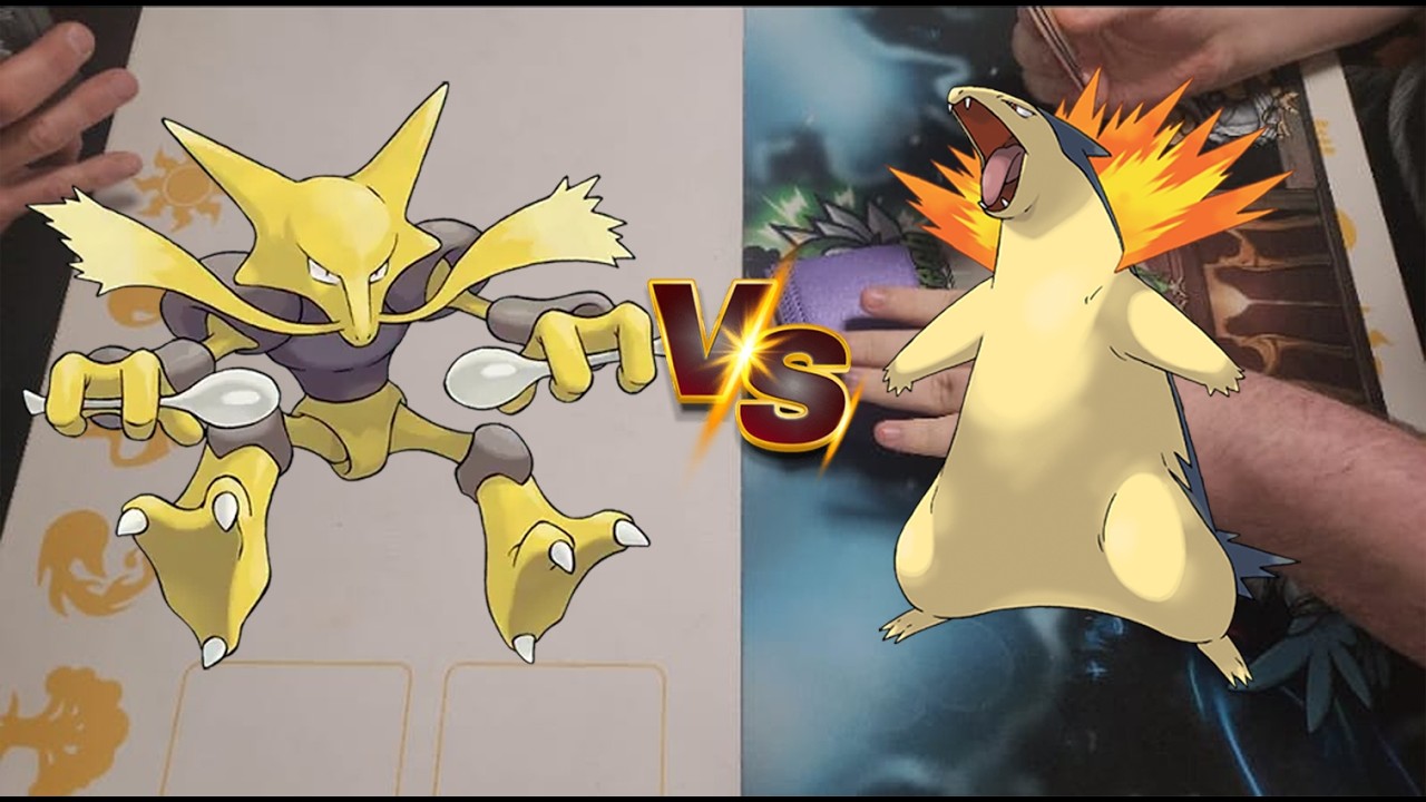 Alakazam vs Ethan's Typhlosion | Pokemon Local Experience