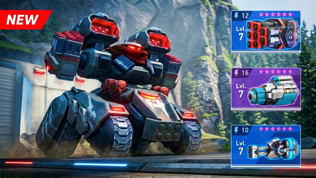 New BOUNTY BANDIT - Dreadnought with Rocket Mortar 12, Gauss Rifle 10, Voltaic RPG 16 - Mech Arena