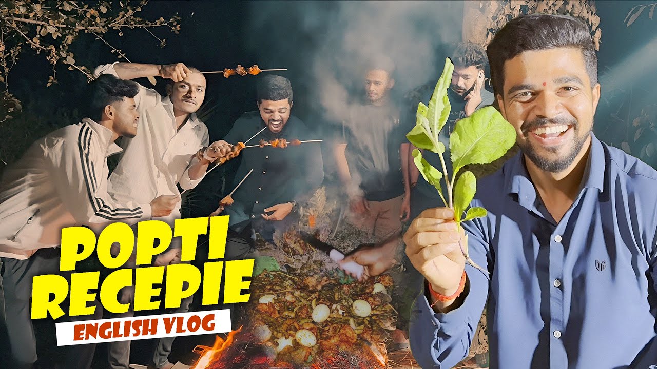 Popti Recepie In English 🍗 | English Ka Vatola🤯 | Vlog