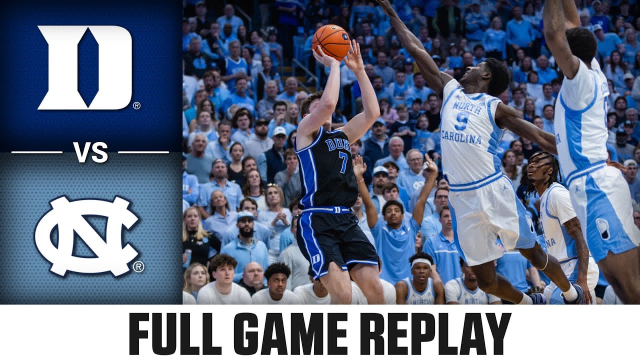 Duke vs. North Carolina Full Game Replay | 2024-25 ACC Men's Basketball
