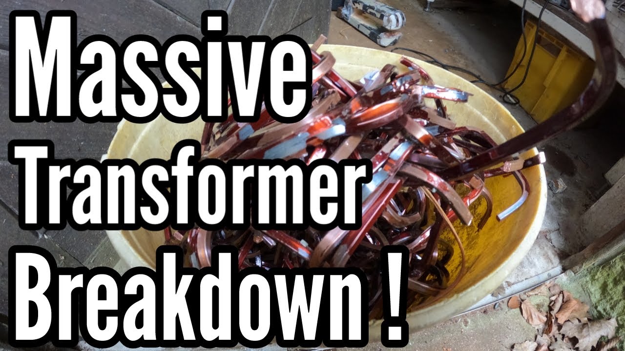 Scrapping a 150 lbs copper transformer !