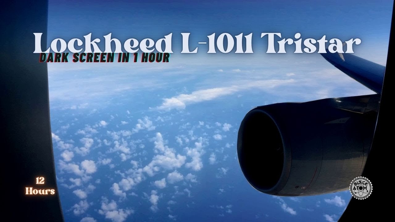 Gentle L-1011 Tristar Jet Sounds for Relaxing Sleep ⨀ White Noise Ambiance #l1011tristar