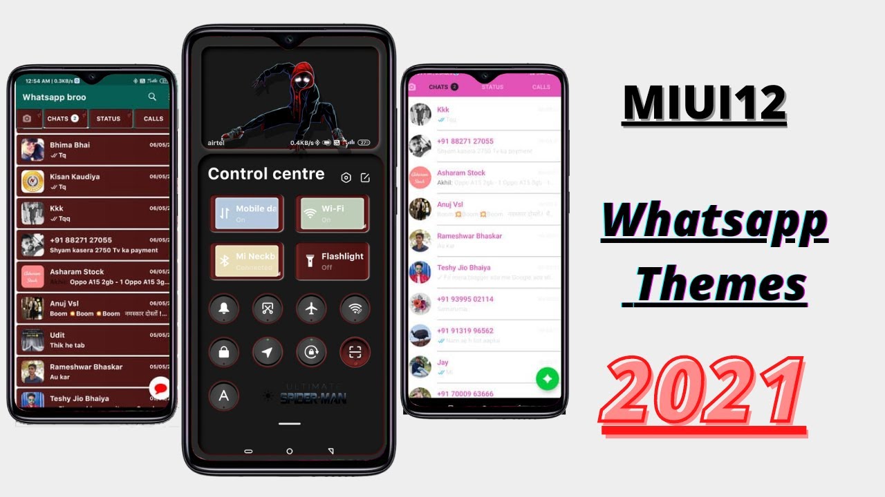 Miui 12 whatsapp module themes,how to change whatsapp themes 2021,best miui12.5 themes 2021