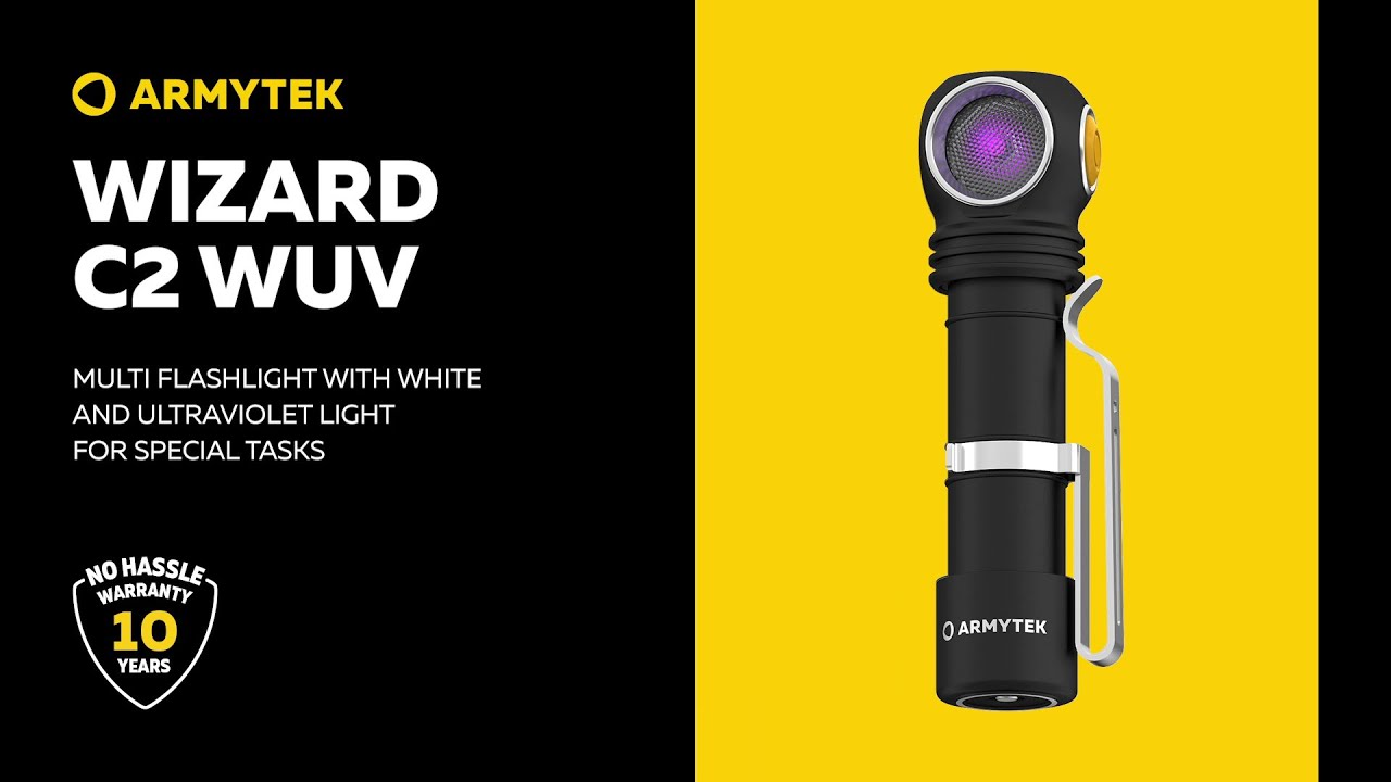 Armytek Wizard C2 WUV — white and ultraviolet light for day-to-day and special tasks