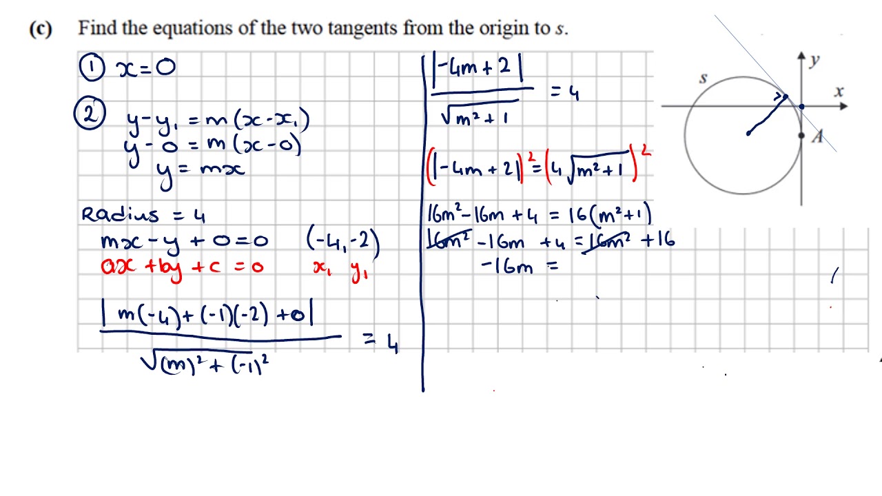 LCHL - The Circle  - Revision Worksheet 9 (2019)