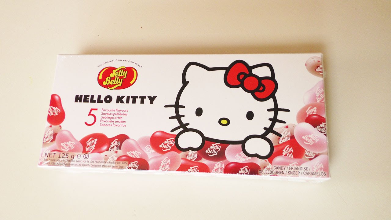 HELLO KITTY Jelly Beans | 5 Lieblingssorten Snacktest | Hello Kitty Jelly Bellys  in Rosa Rot