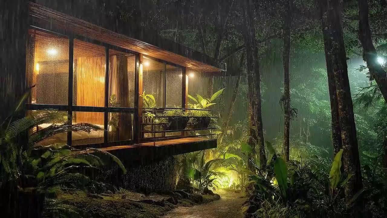 Struggling With Insomnia? Sleep in 3 Minutes | Soothing Rain and Thunder at Night for Natural Insomn