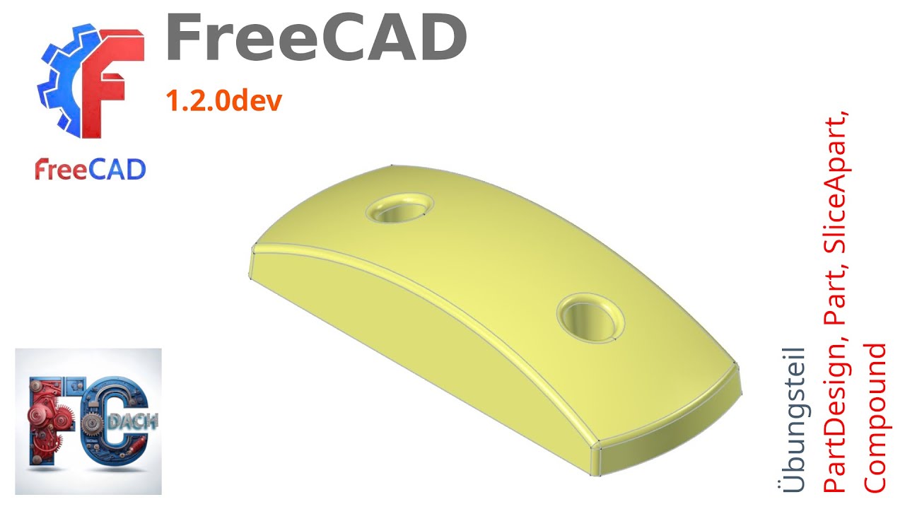 FreeCAD 1.2.0dev - Übungsteil Ein- und Umsteiger