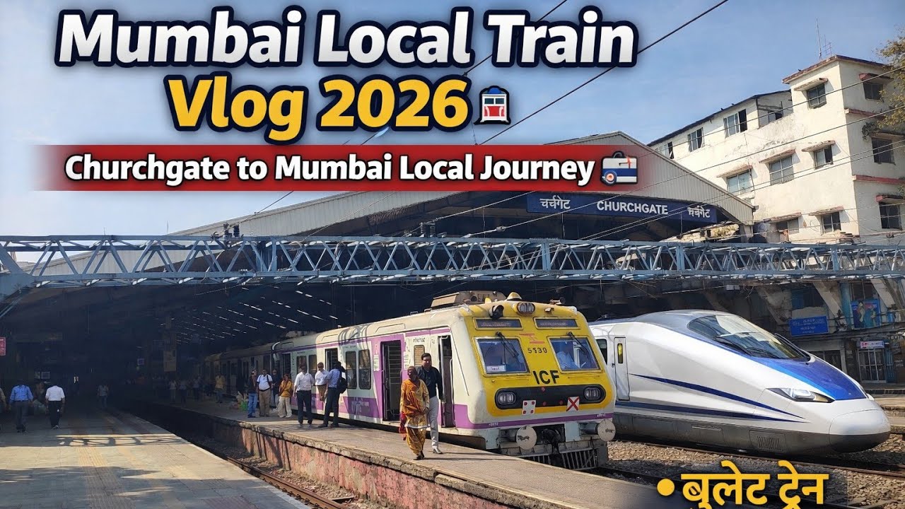 Mumbai Local Train Vlog 2026 🚆 | Churchgate to Mumbai Local Journey 🥰
