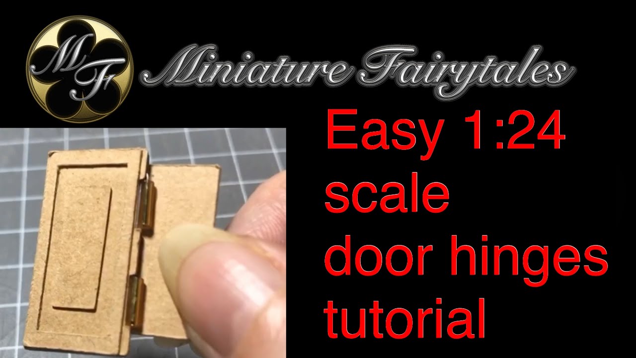 Half Scale Miniature Hinges / DIY / Dollhouse Furniture / Cricut / 1:24 / Craft / Door / Beads
