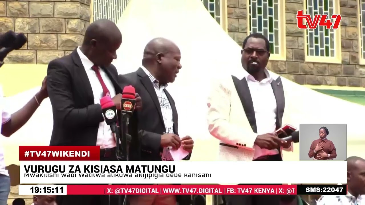 Kizaazaa kanisani Matungu, MCA na Mbunge wakipokonyana kipaza sauti