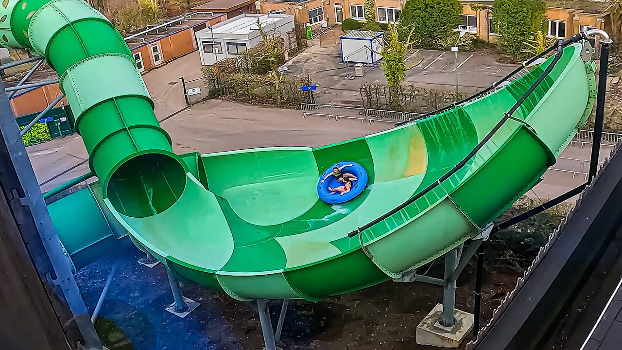 BREATHTAKING Turbulence Water Slide at Bellewaerde Aquapark