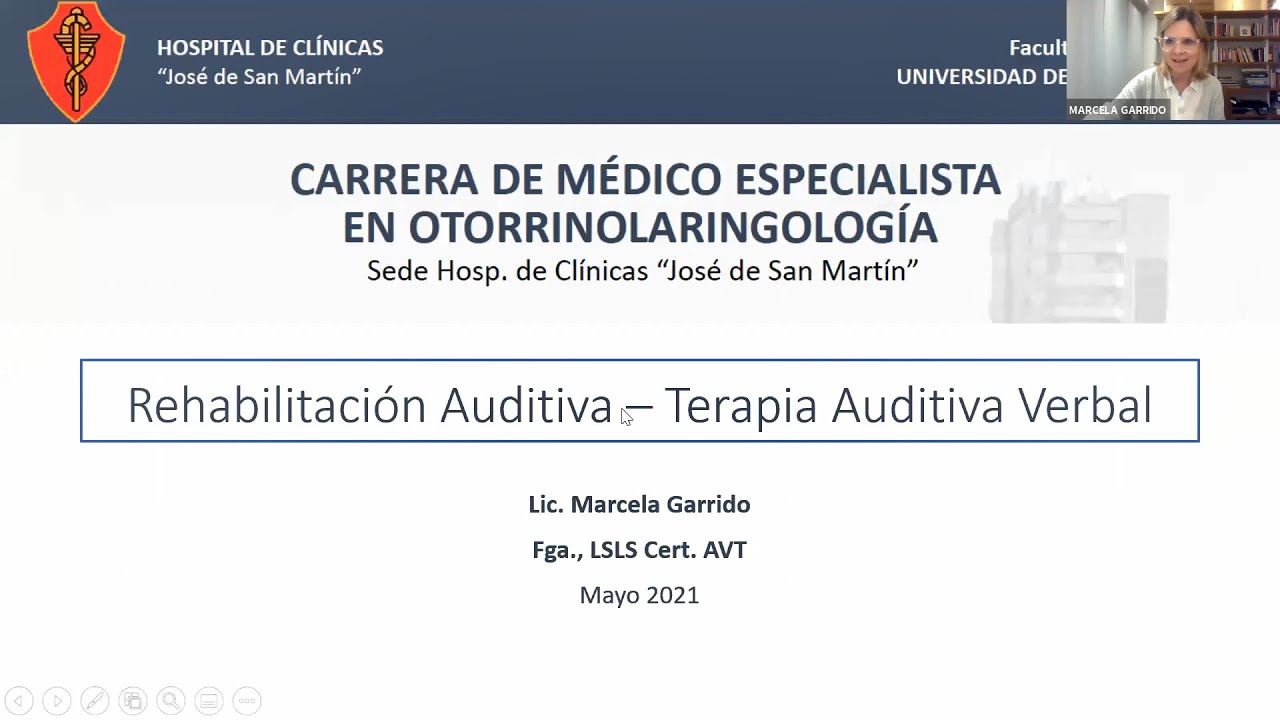 19/05/2021 - Rehabilitación auditiva. Terapia auditiva verbal.