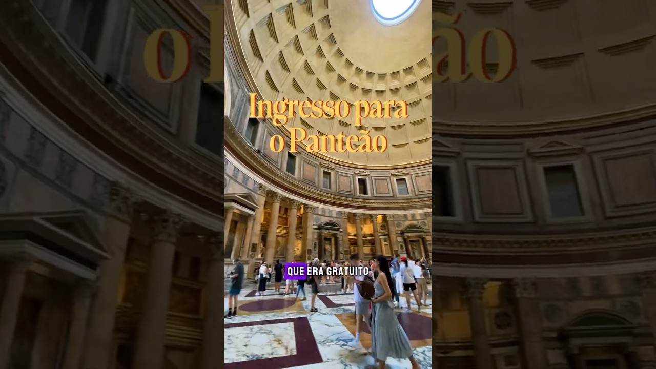 COMO COMPRAR INGRESSO PARA O PANTE&Atilde;O EM ROMA? 🇮🇹 #viagem #dicasdeviagem #pantheon #roma #italia